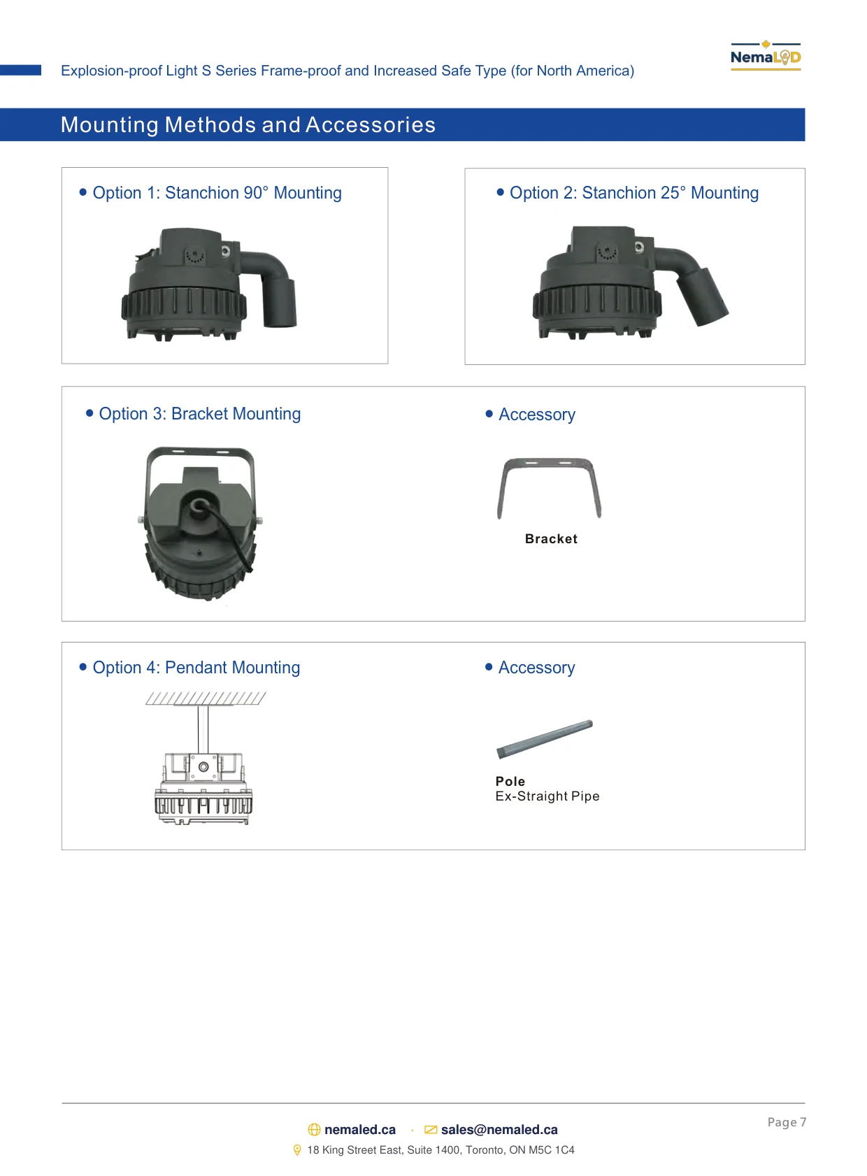 EX-S High Bay spec sheet, page 7 of 8