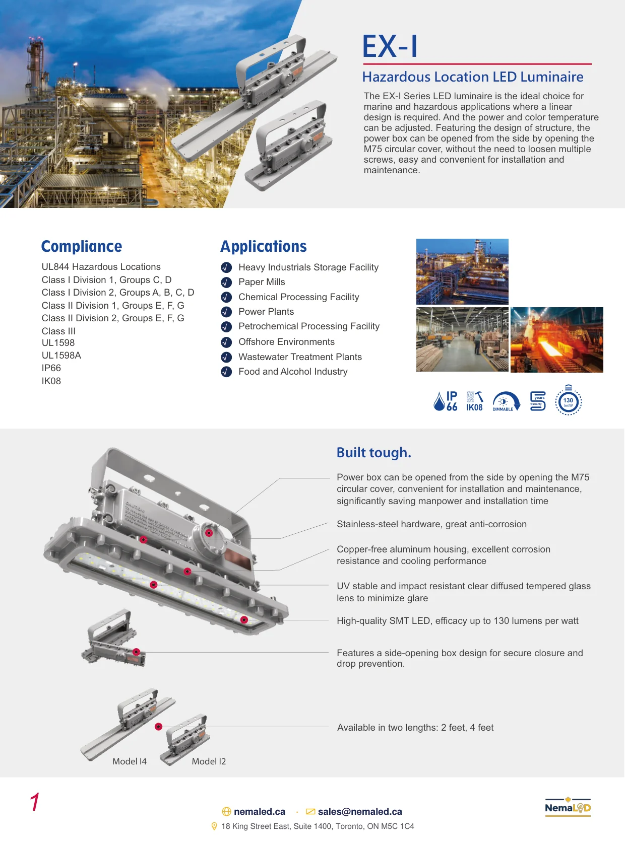 EX-I Linear spec sheet, page 2 of 5