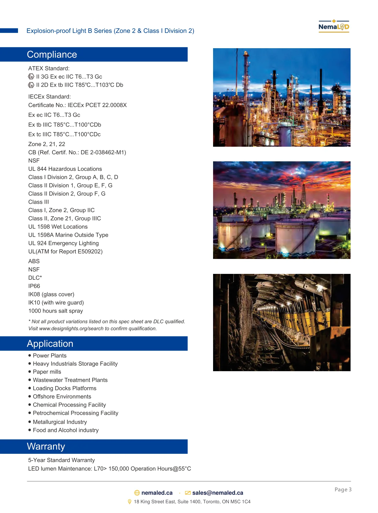 EX-B High Bay spec sheet, page 3 of 10