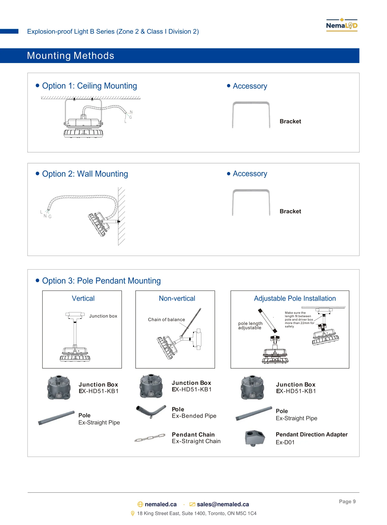 EX-B High Bay spec sheet, page 9 of 10