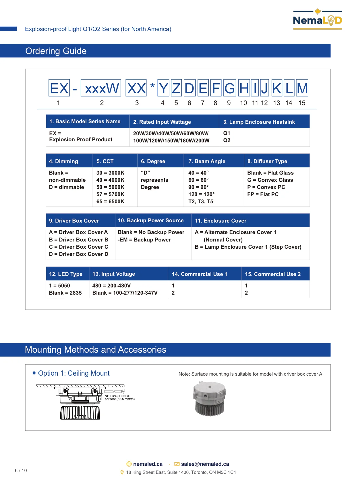 EX-Q1/Q2 High Bay spec sheet, page 6 of 10