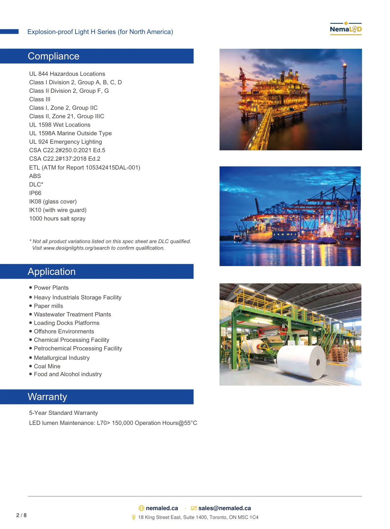 EX-H Linear spec sheet, page 3 of 9