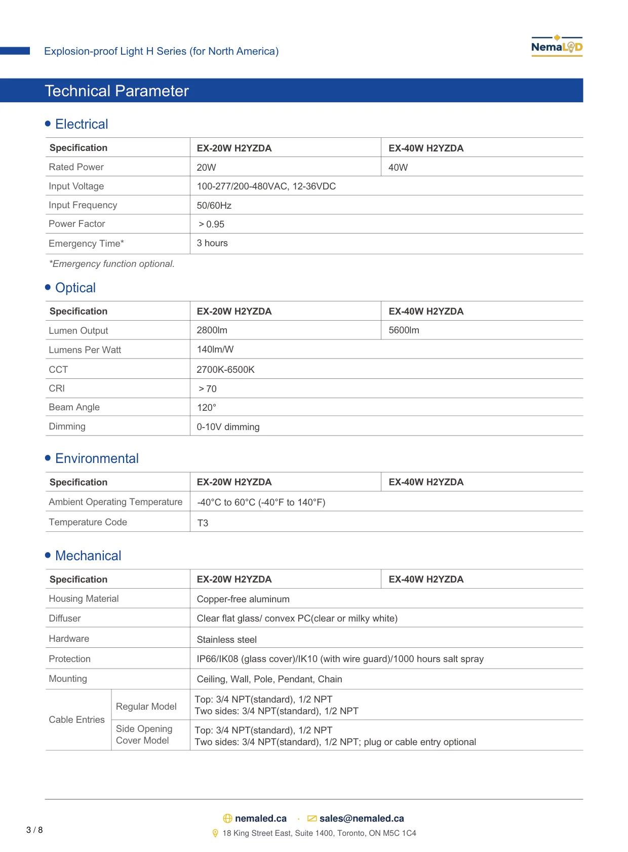 EX-H Linear spec sheet, page 4 of 9