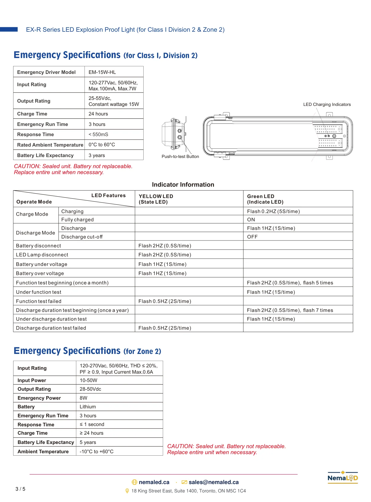 EX-R Linear spec sheet, page 4 of 6