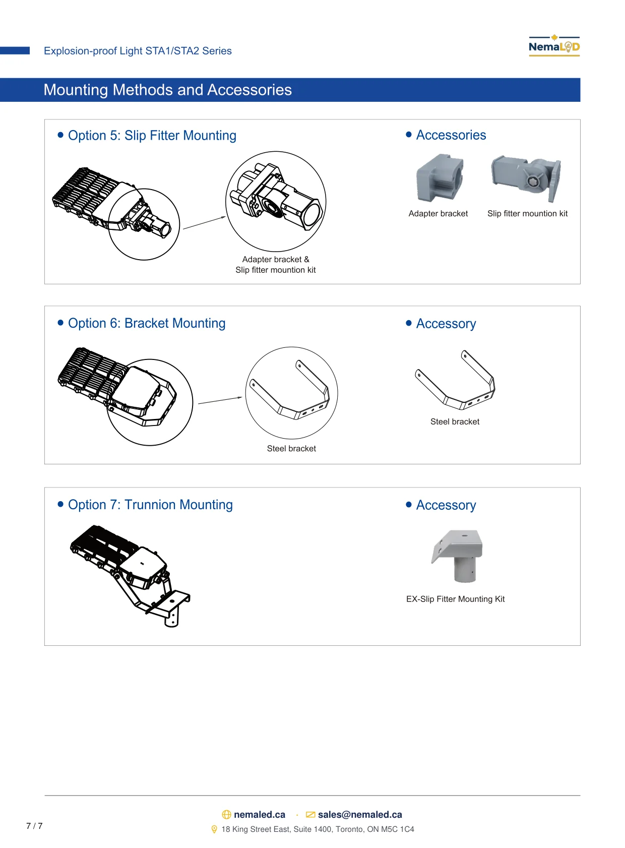 STA1-STA2 Shoe Box spec sheet, page 8 of 8