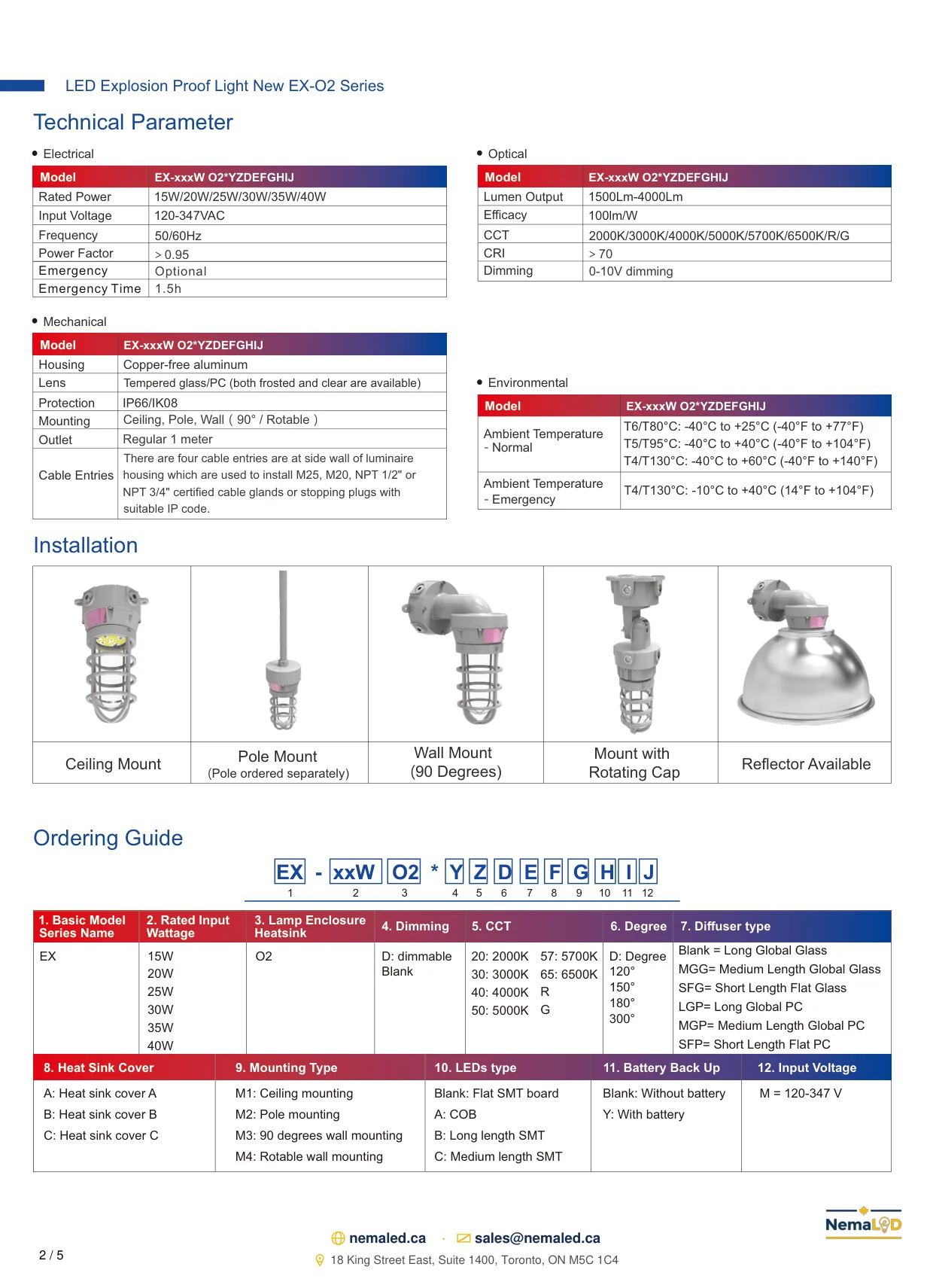 EX-O2 Jam Jar spec sheet, page 3 of 6
