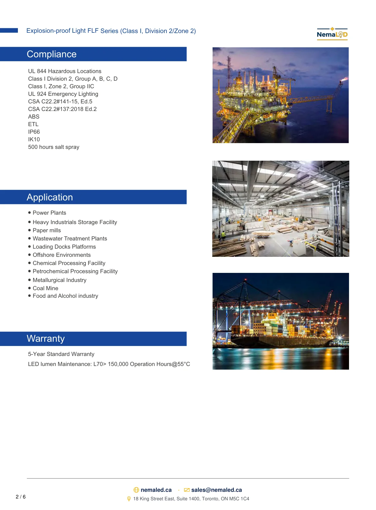FLF Linear spec sheet, page 3 of 7