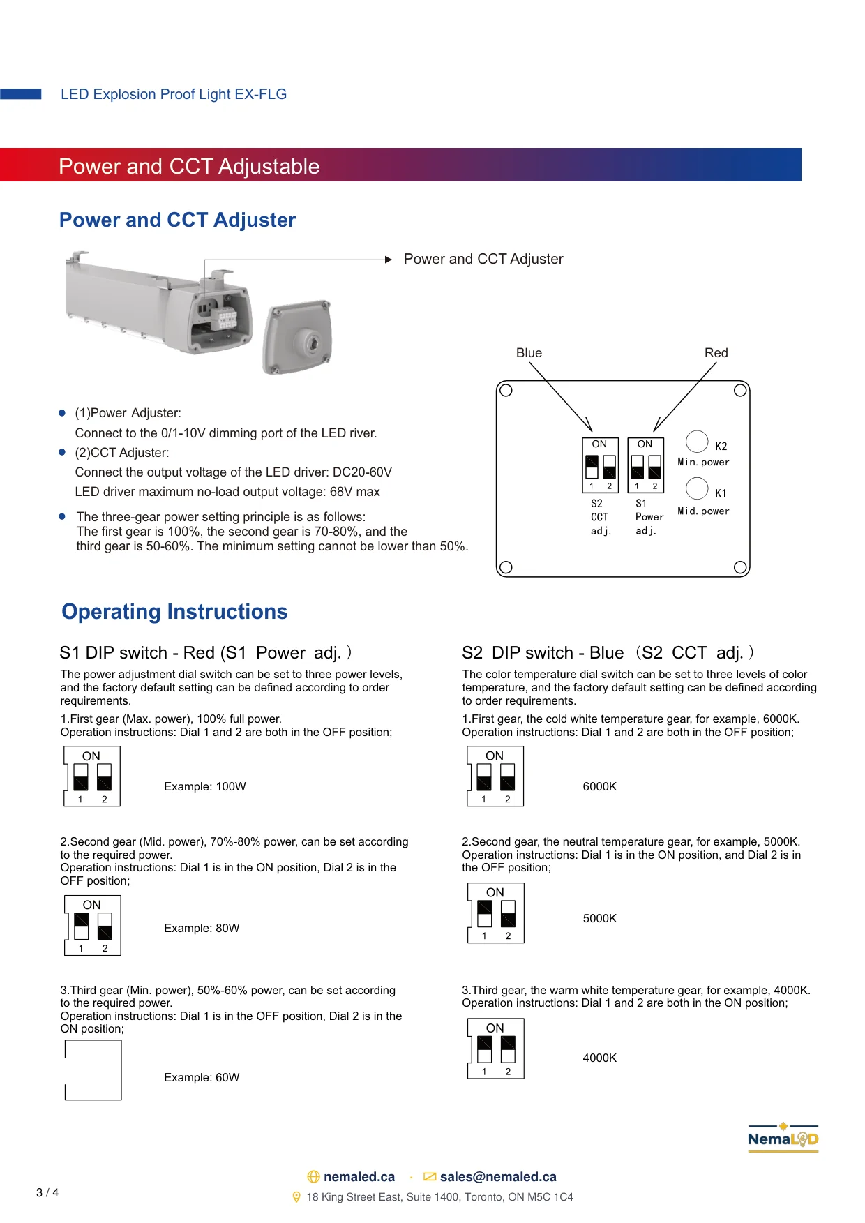 FLG Linear spec sheet, page 4 of 5