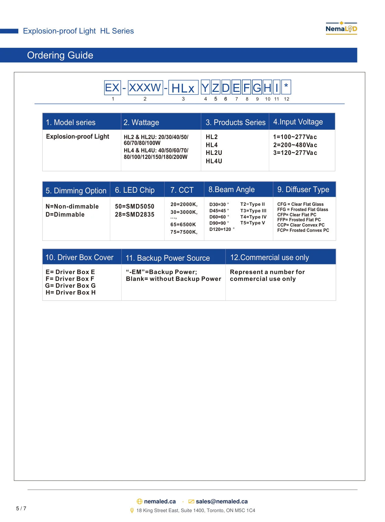 EX-HL Linear spec sheet, page 6 of 8