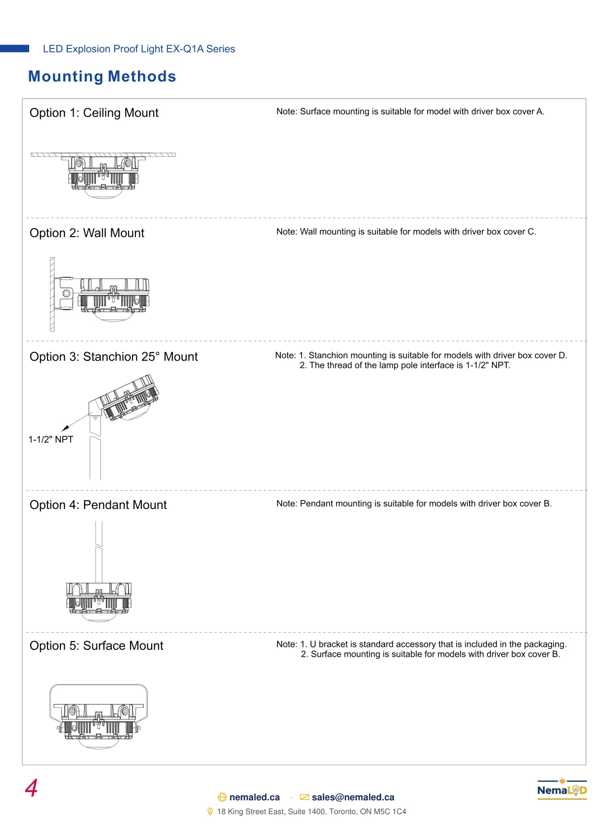EX-Q1A Low Bay spec sheet, page 5 of 7