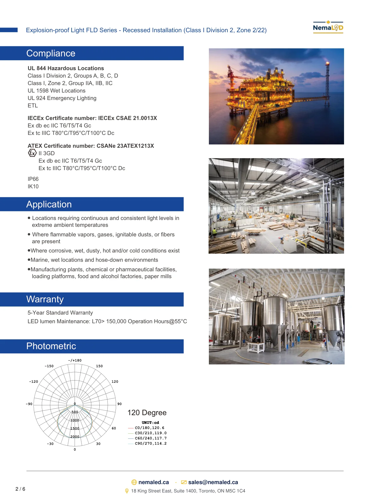 FLD Recessed Paint Booth spec sheet, page 3 of 7